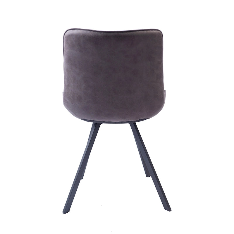 Porthos Home Vue Dining Chairs Set of 2, Microfiber and Metal Legs