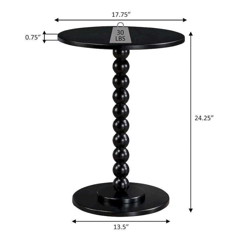 Convenience Concepts Classic Accents Round Venetian Islands Spindle Table