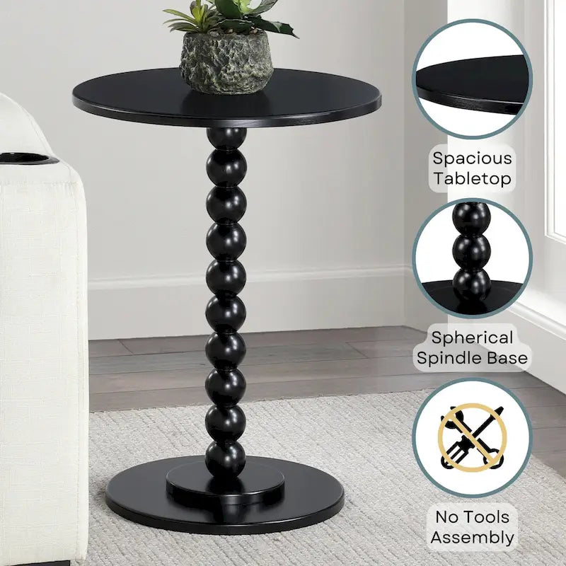Convenience Concepts Classic Accents Round Venetian Islands Spindle Table