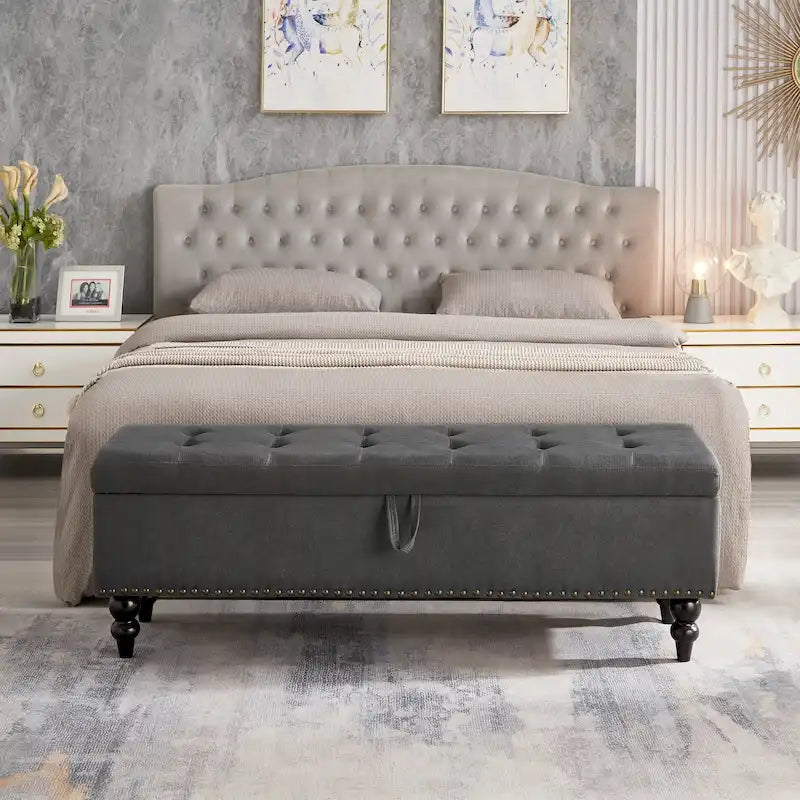 59 Bed Bench Ottoman with Storage
