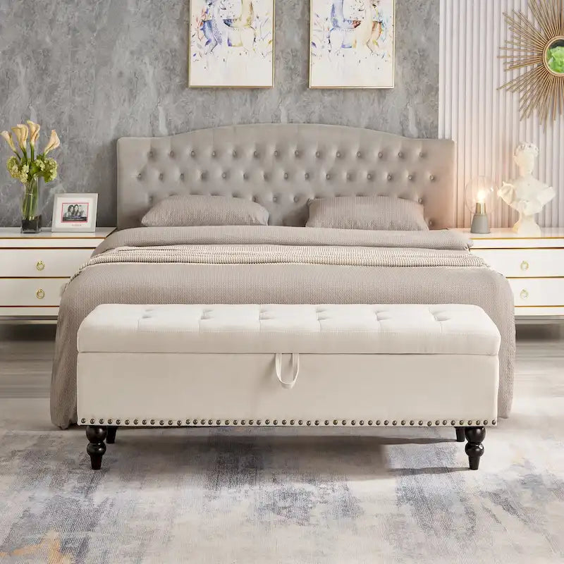59 Bed Bench Ottoman with Storage