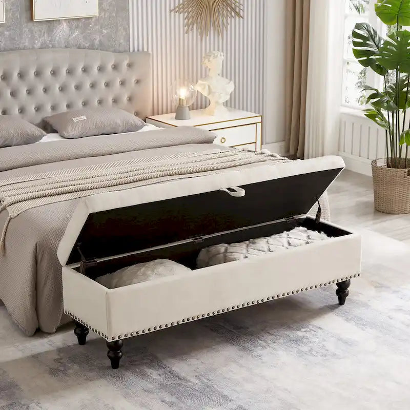 59 Bed Bench Ottoman with Storage