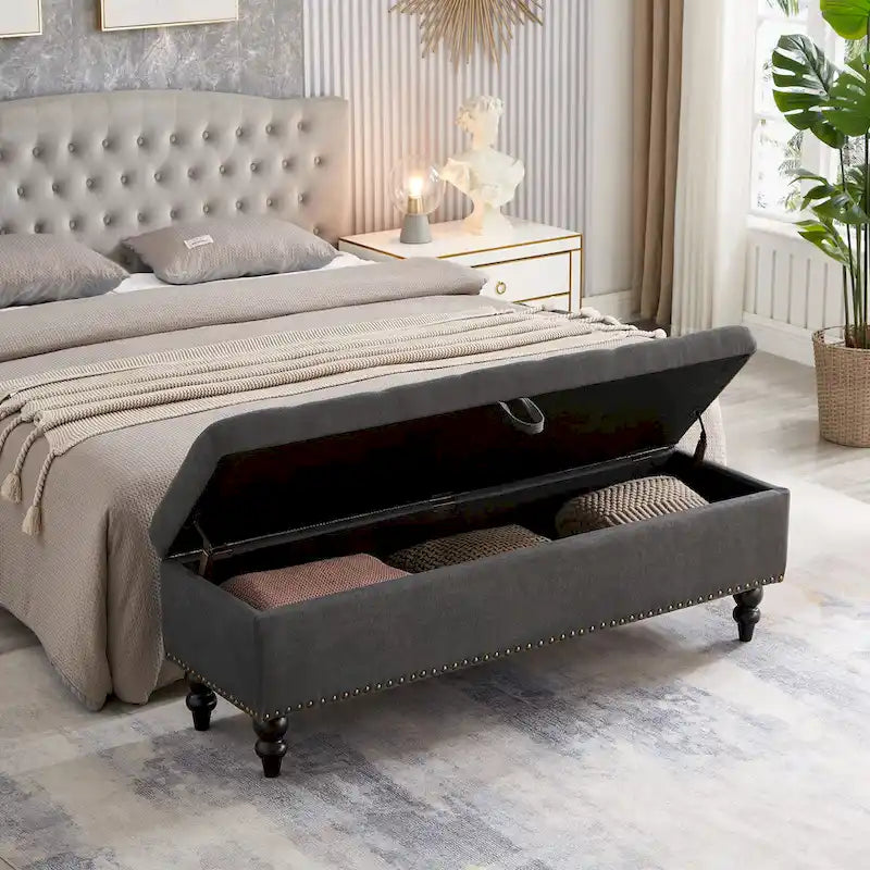 59 Bed Bench Ottoman with Storage