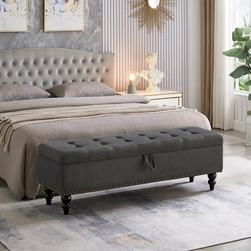 59 Bed Bench Ottoman with Storage