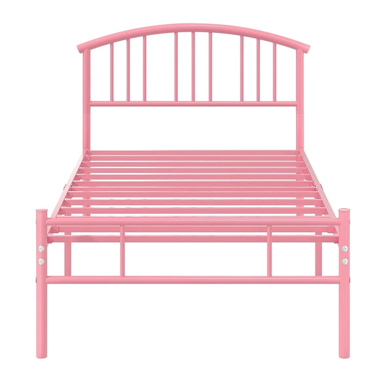 14 Inch Bed Frames Metal Platform Bed with Spindle Headboard Footboard/Mattress Foundation/No Box Spring Needed