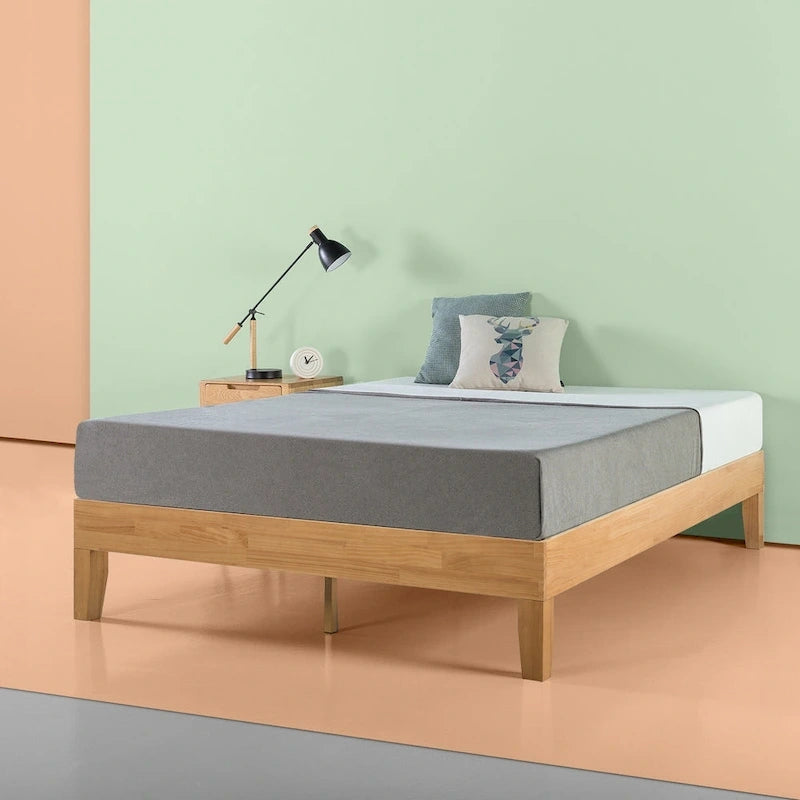 Priage by Zinus Deluxe Solid Pine Wood 14-inch Platform Bed