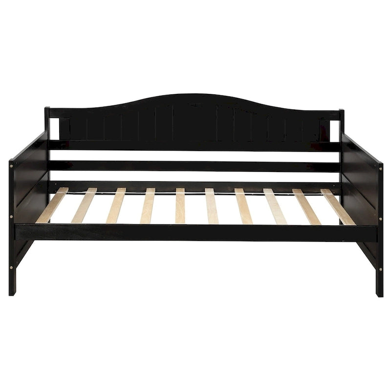 Nestfair Twin Size Wooden Daybed with Trundle Bed
