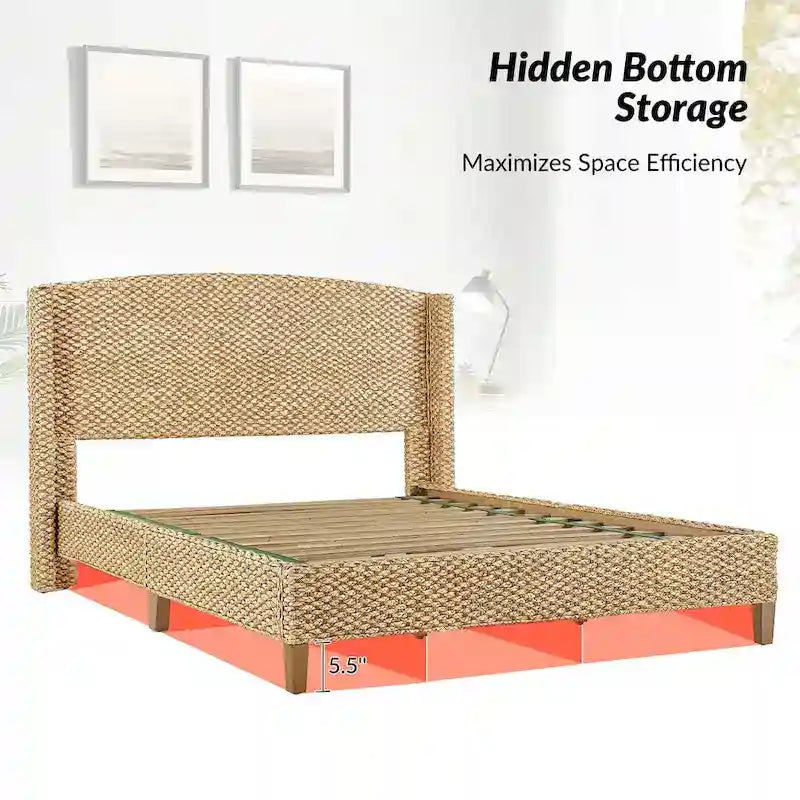 Ludwig Traditional Standard Bed with Wingback Design by HULALA HOME