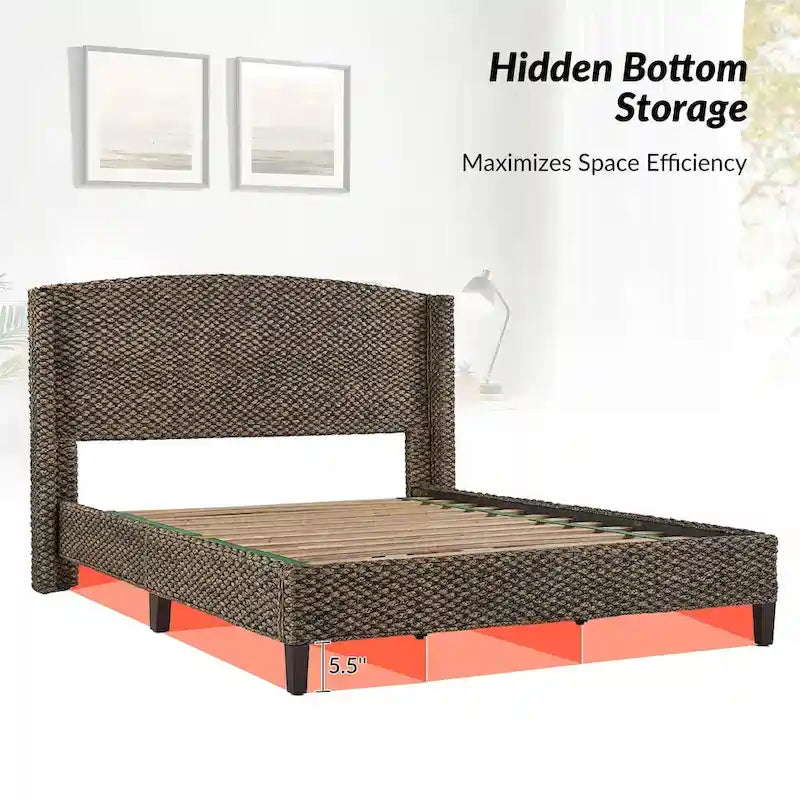 Ludwig Traditional Standard Bed with Wingback Design by HULALA HOME