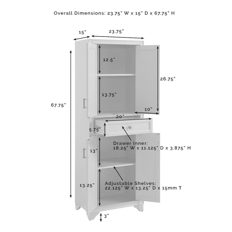 Crosley Tara 3Pc Entertainment Set - 15x108.5x67.75