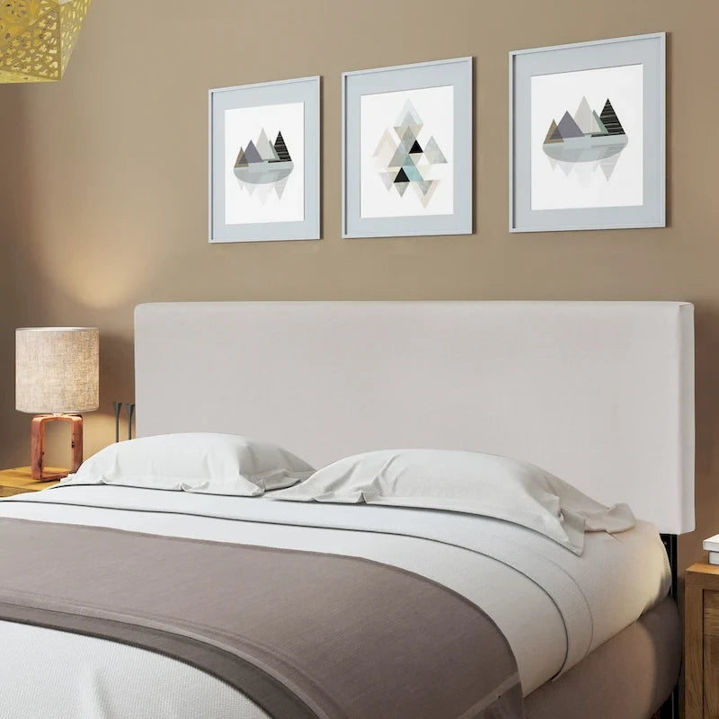 Carbon Loft Dashwood Plain Fog Headboard