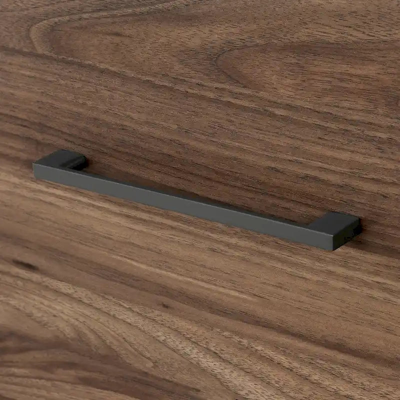 Olvyn 5-Drawer Chest, Natural Walnut and Charcoal