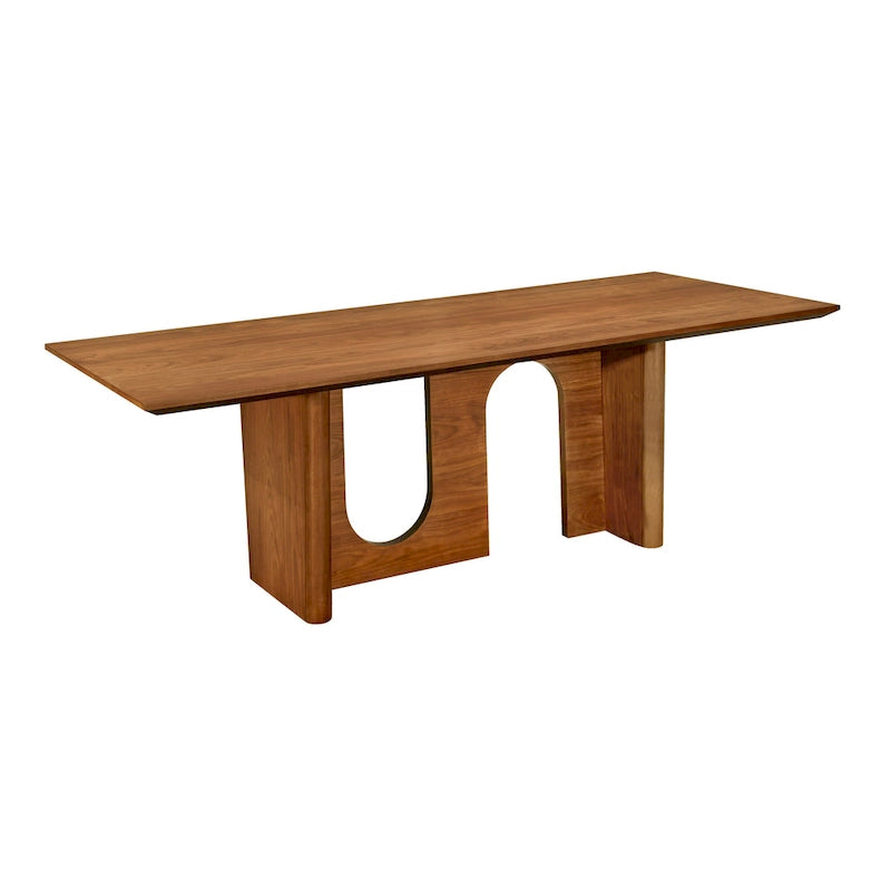 Satra Walnut Rectangular Dining Table - 92W x 39.3D x 30H