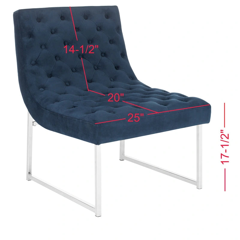 SAFAVIEH Jerilynn Mid-Century Modern Hadley Tufted Club Chair - 25Wx30Dx32H