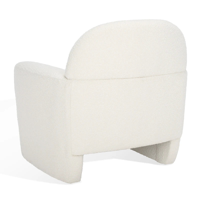SAFAVIEH Couture Dorlies Boucle Accent Chair - 33 In W x 33.5 In D x 34 In H - 33Wx34Dx34H