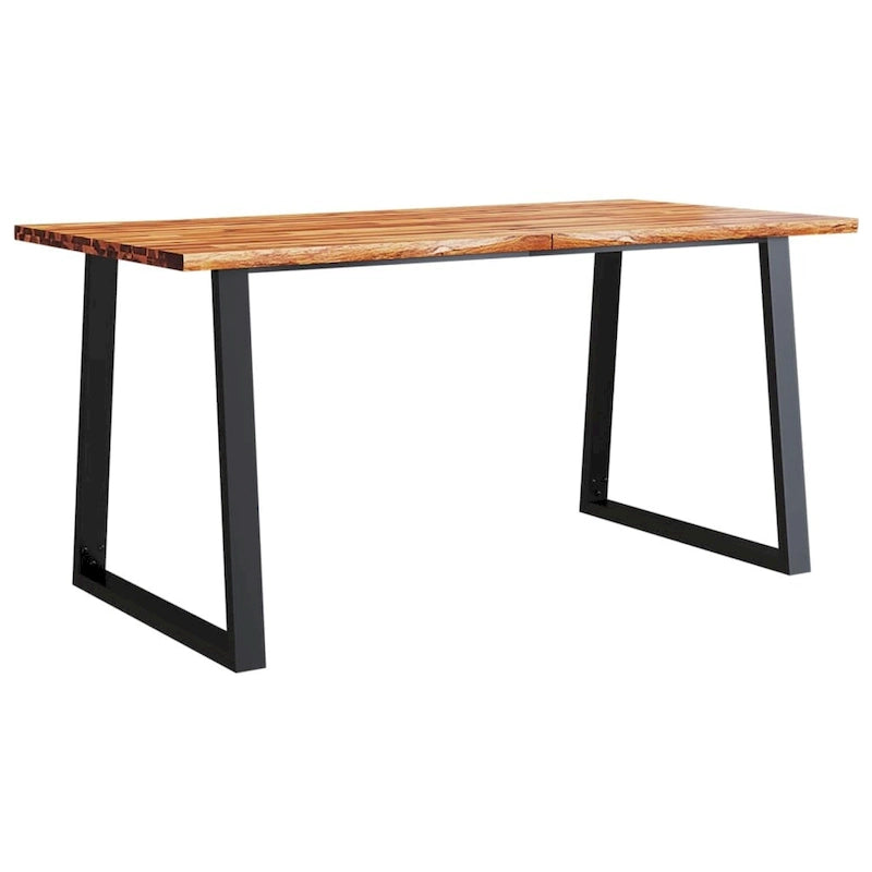 vidaXL Dining Table with Live Edge 78.7x35.4x29.5 Solid Wood Acacia
