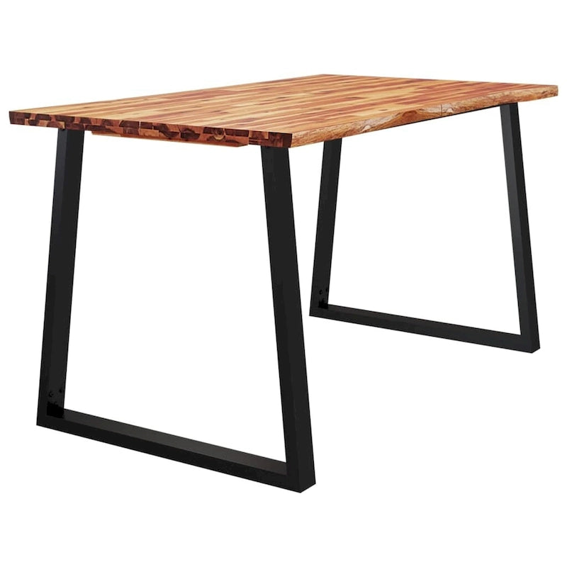 vidaXL Dining Table with Live Edge 78.7x35.4x29.5 Solid Wood Acacia
