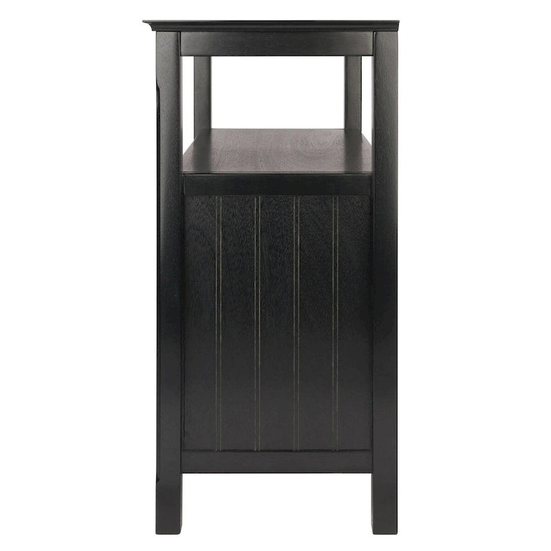 Buffet Cabinet, Black - 36 x 18.03 x 35.98 inches - 36 x 18.03 x 35.98 inches