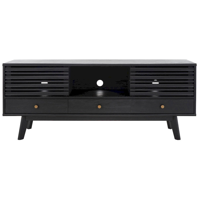 SAFAVIEH Ciera 3-Drawer Entertainment TV Media Stand (65 Flatscreen TV) - 58.7 In. x 15.2 In. x 23.9 In. - 59Wx15Dx24H
