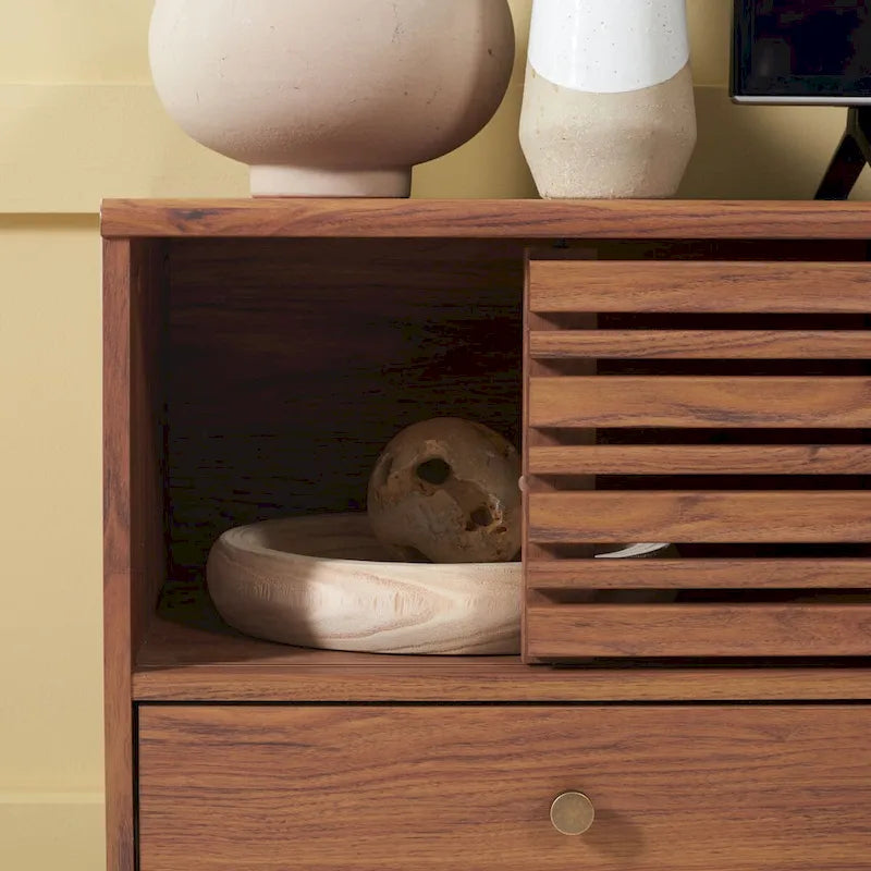 SAFAVIEH Ciera 3-Drawer Entertainment TV Media Stand (65 Flatscreen TV) - 58.7 In. x 15.2 In. x 23.9 In. - 59Wx15Dx24H