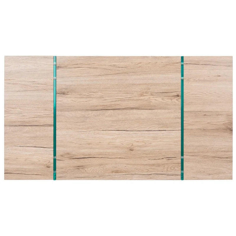 SAFAVIEH Pluma Glass Leg Rectangular Coffee Table - 43.3 W x 23.6 L x 15.7 H - 43Wx24Dx16H