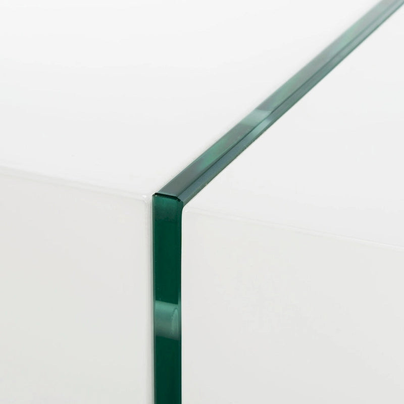 SAFAVIEH Pluma Glass Leg Rectangular Coffee Table - 43.3 W x 23.6 L x 15.7 H - 43Wx24Dx16H