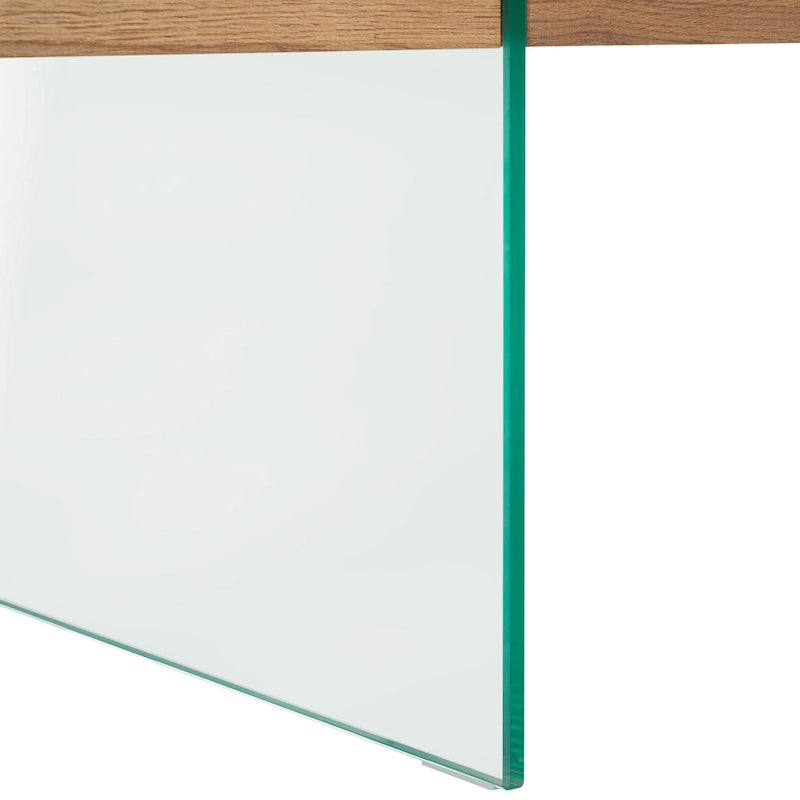 SAFAVIEH Pluma Glass Leg Rectangular Coffee Table - 43.3 W x 23.6 L x 15.7 H - 43Wx24Dx16H