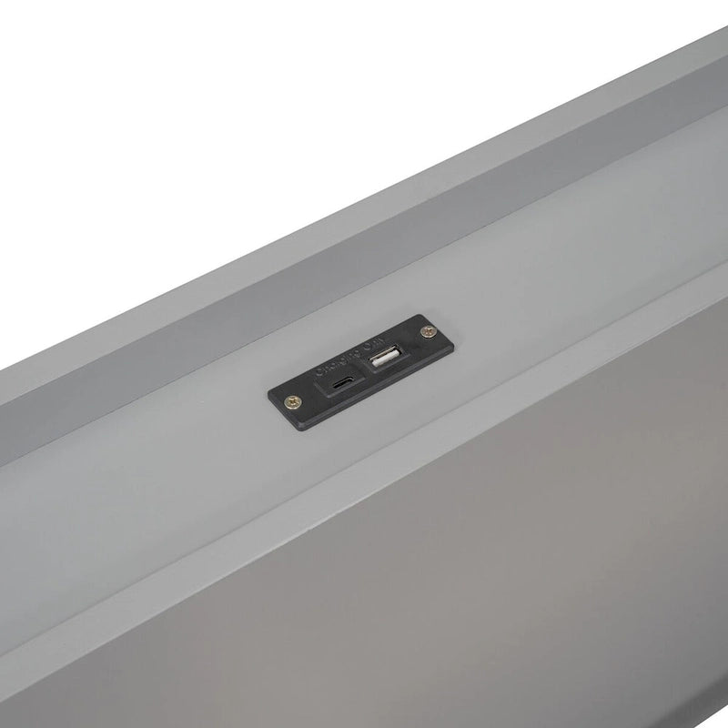 Modern Design Twin Size Platform Bed Frame with Built-in USB Ports