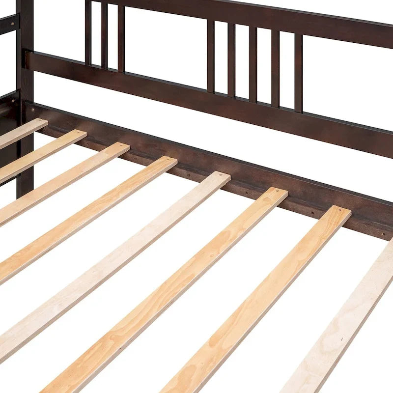Multifunctional Solid Wood Daybed: Twin Size, Storage