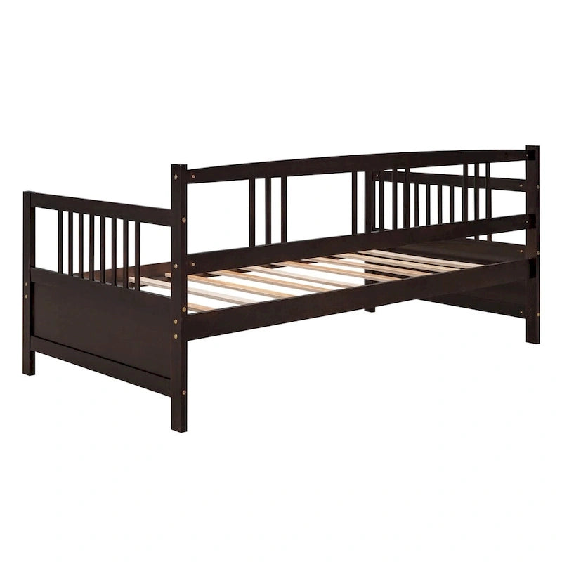 Multifunctional Solid Wood Daybed: Twin Size, Storage