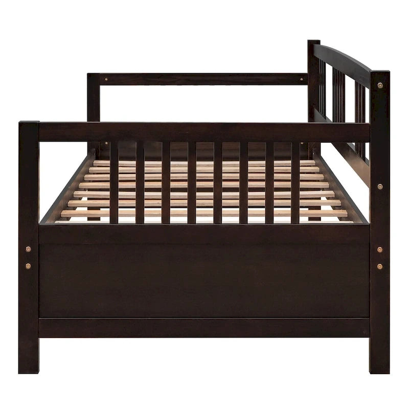 Multifunctional Solid Wood Daybed: Twin Size, Storage