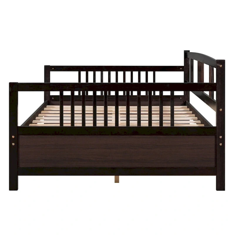 Multifunctional Solid Wood Daybed: Twin Size, Storage