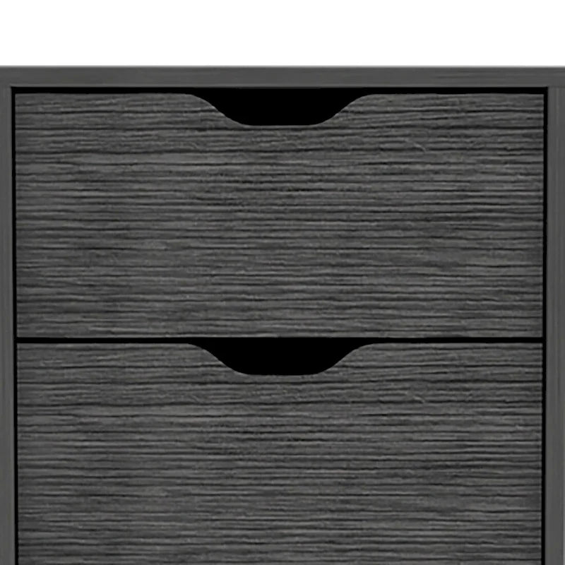 Vintage Minimalist Vertical Storage Dresser with 5 Drawers