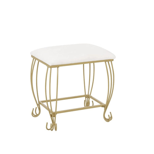 Bedroom Vintage Makeup Vanity Table Set with Stool and Mirror