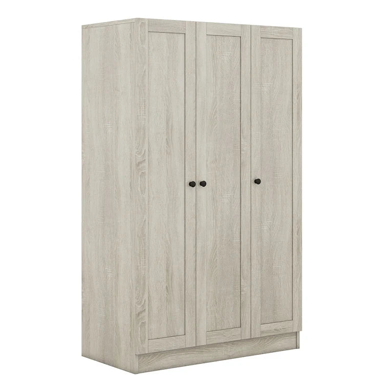 3-Door Shutter Wardrobe with shelves