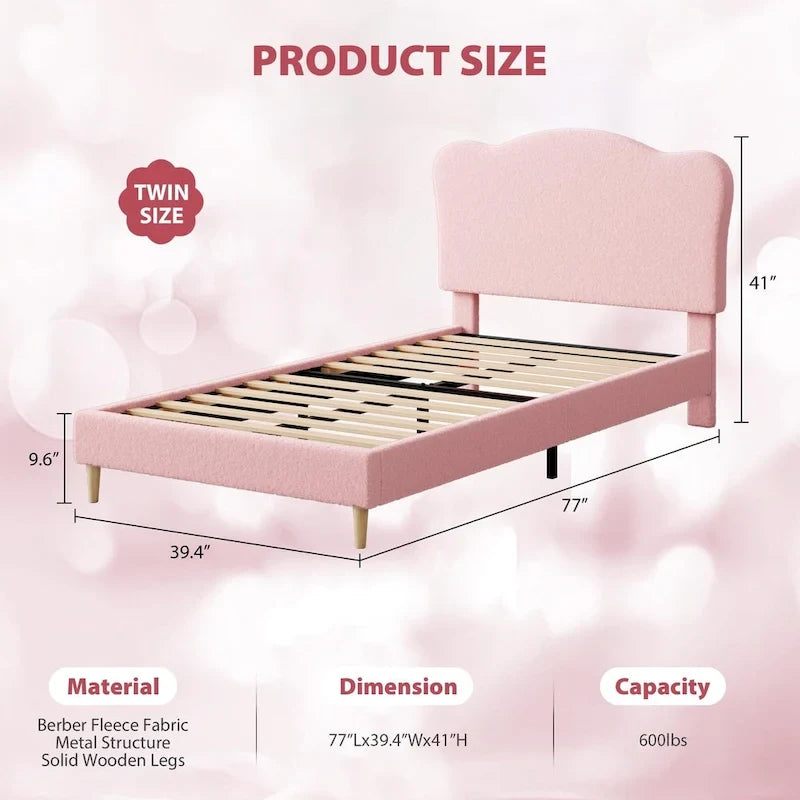 Upholstered Platform with Headboard