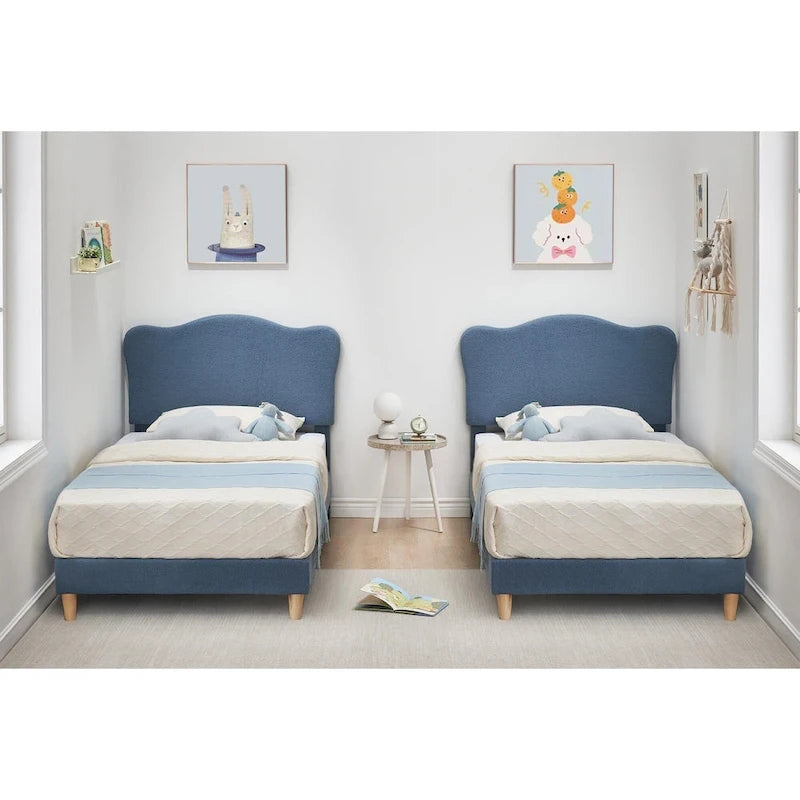 Upholstered Platform with Headboard