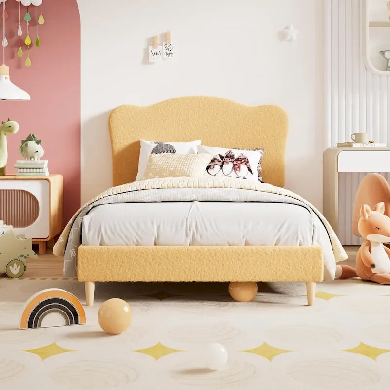 Upholstered Platform with Headboard