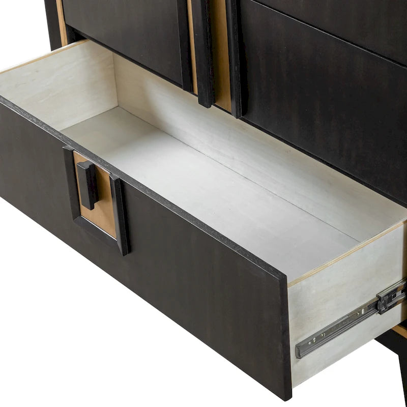 Furniture of America Nyx Modern 5-Drawer Espresso Solid Wood Chest