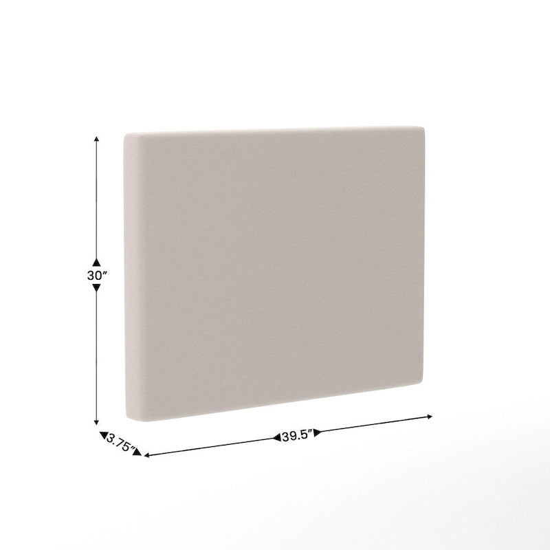 Upholstered Headboard with 2 Power Outlets, 1 USB, 1 USB-C Port