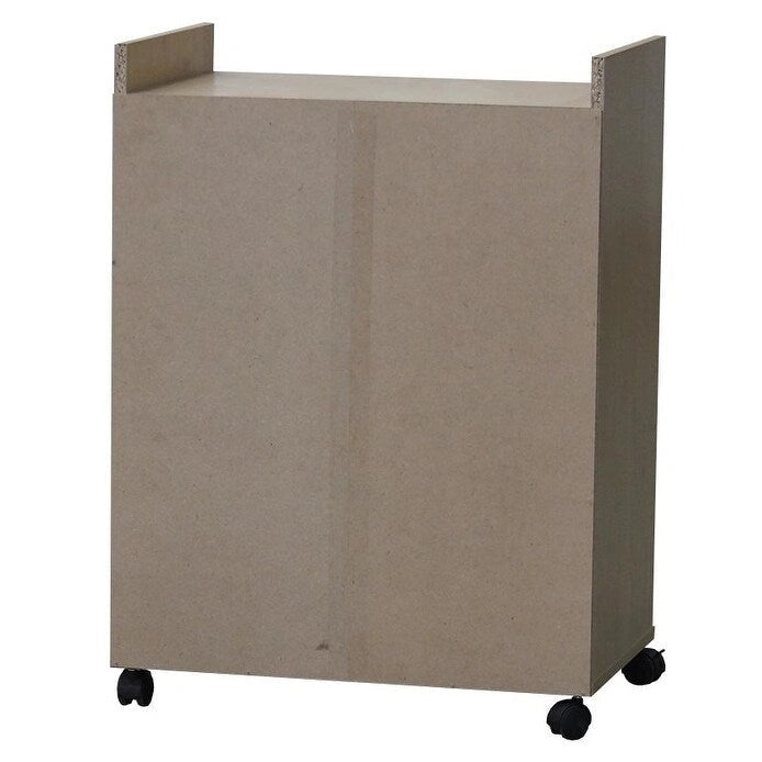 Kitchen Microwave Cart, Accent Storage Cabinet with 1 Drawer and 2 Doors, Beech