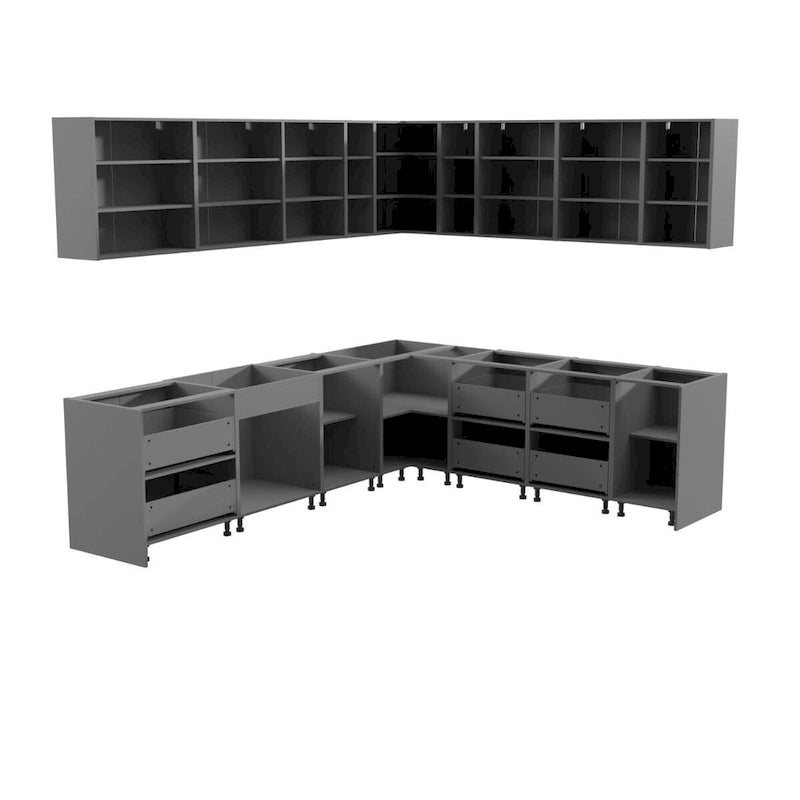 Kitchen Modern Collection Natural Teak & Black Color Base Size 10x8,5Ft Wide - 102x120