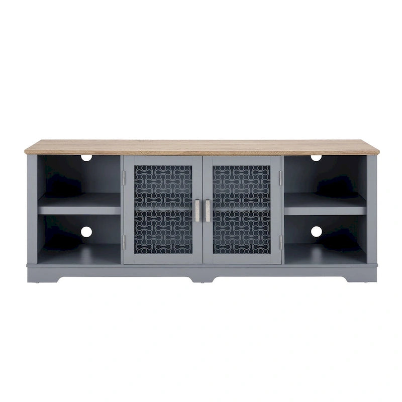 Modern Farmhouse TV Media Stand Cabinet for up to 80 TV - N/A