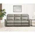 Hydeline Stanfield Zero Gravity Power Recline and Headrest Top Grain Leather Sofa
