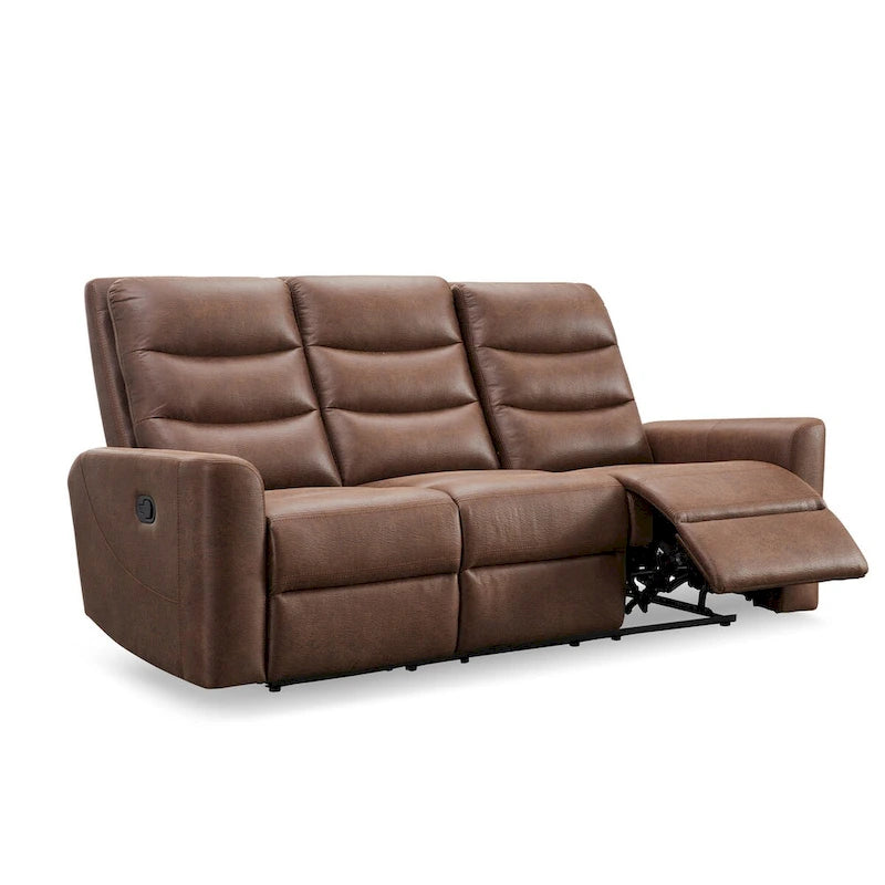 Abbyson Ford Fabric Manual Reclining Sofa