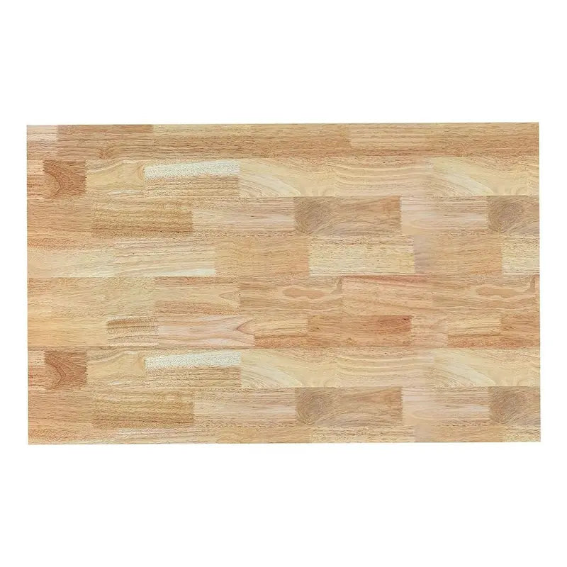 32.87 W Modern Rubberwood Countertop Kitchen Island with Adjustable Shelves and Towel Racks