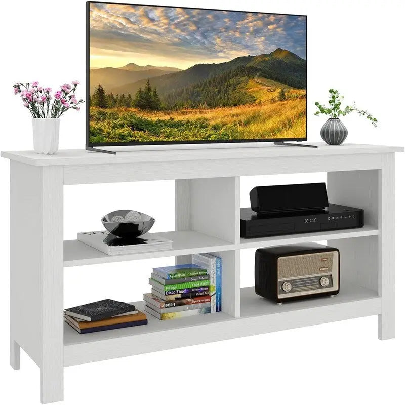 4 Cubby Television Stands - 13.8D x 43.3W x 22.8H