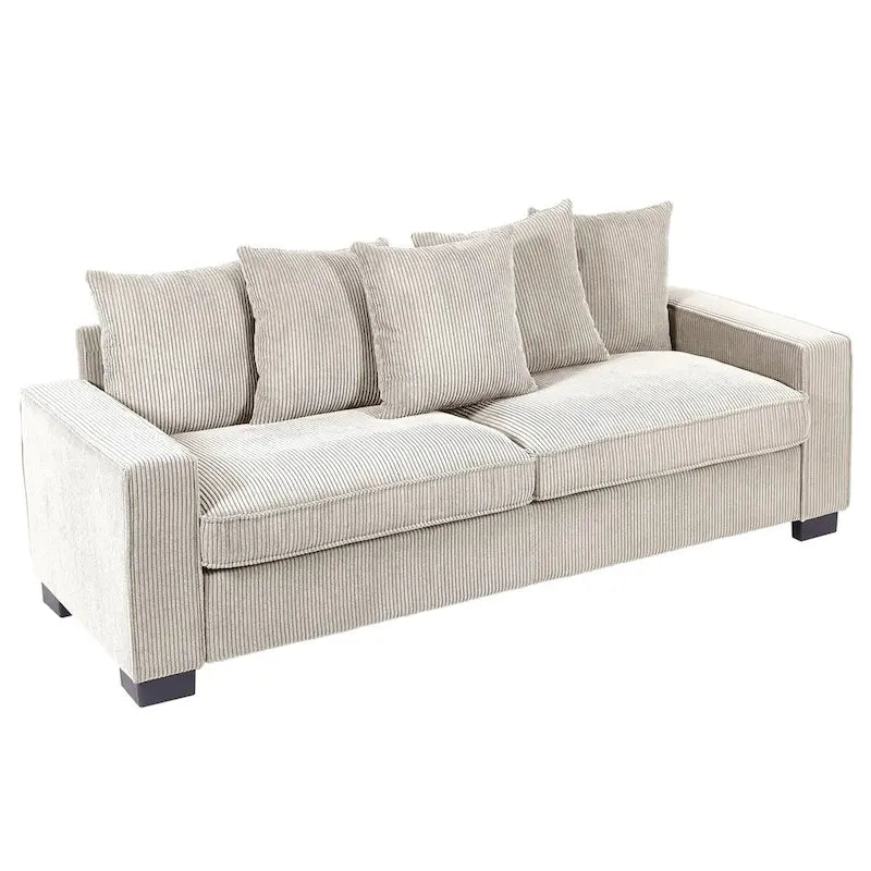 Transitional Track Arm Upholstered Indoor Sofa