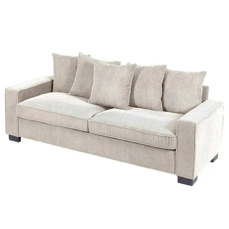 Transitional Track Arm Upholstered Indoor Sofa