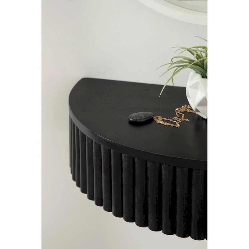 Kate and Laurel Reid Ribbed Floating Side Table
